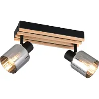 TRIO Reality Leuchten : Spot de plafond TRAVIA, 2 lumières, dimensions 38,50 x 19 x 9 cm, coloris variés