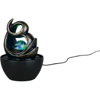 Reality Lampe de table LED Reality Leuchten LUMA BHT 13 x 19 x 13 cm, marron