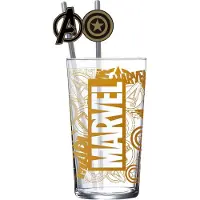 Stor Marvel verre tumbler avec pailles logo & Avengers 485 ml