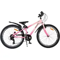 Volare Vélo enfant Mystic - 24 pouces - Rose - 7 vitesses