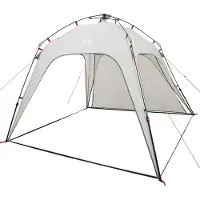 vidaXL Tente instantanée pour 4 personnes avec fermeture rapide et toit gris