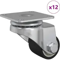 vidaXL , lot de 12 rouleaux adhésifs, argent, 44,1 x 44,1 x 1,95 mm, en nylon