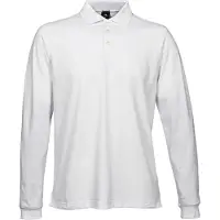 Tee Jays 1406 | Mens Stretch Long Sleeve Polo - Couleur : Blanc - Taille : S
