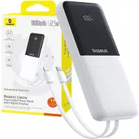 Baseus Powerbank 10000mAh 22,5W USB-C & USB-A avec câbles intégrés