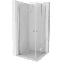 Mexen Lima Duo Cabine de douche pliante 90 x 90 cm, Transparent, Chrome - 856-090-090-02-00