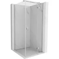 Mexen Mist H T cabine de douche pivotante droite 95 x 95 cm, transparent, chromé - 8A5T-095-095-01-00-P
