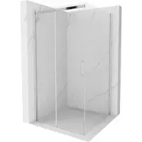 Mexen Omega Cabine de douche pliante 100 x 100 cm, Transparent, Chrome - 825-100-100-01-00