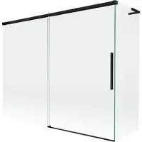 Mexen Rox L Paroi de douche, à 2 volets, coulissante 190 + 80 x 150 cm, transparent, noir - 8C9L-190-080-70-00