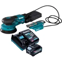Makita BO 003 CGD101 Ponceuse excentrique sans fil 40 V max. 125 mm 3,0 mm course Brushless + 1x batterie 2,5 Ah + chargeur