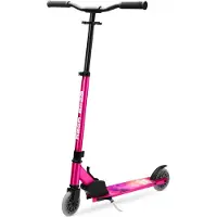 Boldcube Trottinette fille avec 2 roues pliantes - Scooter Deluxe Fuchsia