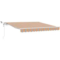 vidaXL , store enroulable, multicolore, 300 x 250 cm, polyester