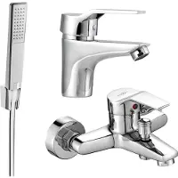 Mexen Caro R72 SET mitigeur bain et lavabo, chrome (746603R72-00)
