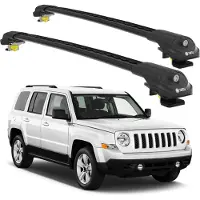 TURTLE Galerie de toit AIR-1 JEEP PATRIOT ALL 2007 - 2017 , Noir