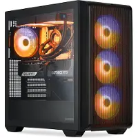 Silver Monkey SMX Battlestation M6A - AMD Ryzen 7 7800X3D, RTX 5060 Ti, 32 Go de RAM, SSD 1 To, refroidissement par eau, éclairage ARGB - PC gaming
