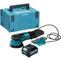 Makita BO 003 CGD101 Ponceuse excentrique sans fil 40 V max. 125 mm 3,0 mm course Brushless + 1x batterie 2,5 Ah + Makpac - sans chargeur