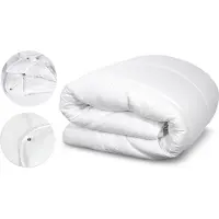 AIO Factory Couette 200x220 cm 4 saisons microfibre antiallergique silicone