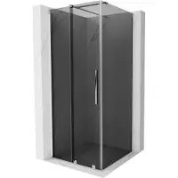 Mexen Velar cabine de douche coulissante 90 x 90 cm, graphite, chrome - 871-090-090-41-01