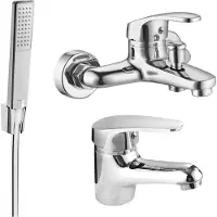 Mexen Erica R72 Mélangeur lavabo et baignoire avec accessoires, chromé (746403R72-00)