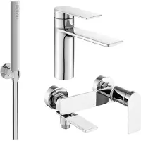 Mexen Zero SET Mélangeur lavabo + bain avec accessoires R70, chromé (71103R70-00)
