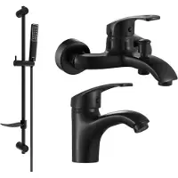 Mexen Fabia DF72 set de baignoire, Noir - 746503DF72-70