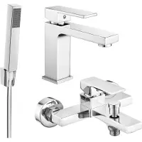 Mexen Uno R77 Ensemble de bain, chrome - 71403R77-00