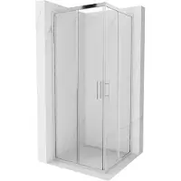 Mexen Rio cabine de douche carrée 80 x 80 cm, Transparent, Chrome - 860-080-080-01-00