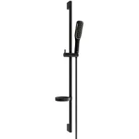 Mexen Ensemble de douche coulissante DS49, noir (785494583-75)