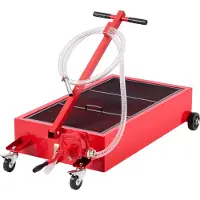StarTech.com Bac de vidange - Récupérateur d'huile à profil bas - Capacité 75,7 L - Pompe manuelle - Tuyau de 2,2 m - Anti-fuite & anti-corrosion - Pour voiture, SUV & camion - Rouge