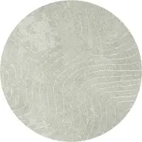 vidaXL Tapis de salon ronds HUARTE Vert Ø 120 CM Polyester