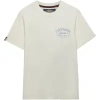 Superdry T-Shirt bleu violet / blanc perle