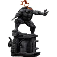 Iron Studios Statue Art Scale Teenage Mutant Ninja Turtles 1/10 Michelangelo Variante noir et blanc 26 cm heo exclusive