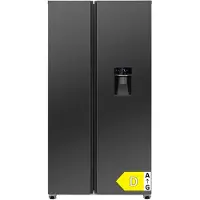Bomann Réfrigérateur Side by Side | Distributeur d'eau avec réservoir | | 177 cm | NoFrost | Compresseur 5 ans | SBS 7367 dark inox