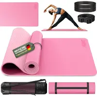 RE:SPORT Tapis de Yoga Rose 183x61cm Tapis de gymnastique Tapis de sport Pilates Tapis de sol SANS PHTALATE