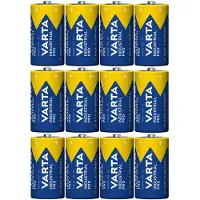 Varta 12 piles R-14 LR14 C 1,5 V alcalines Industrial Pro