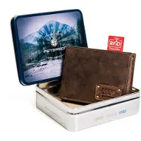 Peterson Portefeuille homme en cuir Fané marron foncé Taille unique
