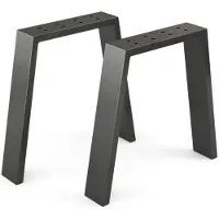Vicco Pieds de table Noir 45x42cm en forme de U, Model 34126