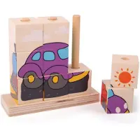 Bigjigs Toys Véhicules à dés déployables Bigjigs Baby