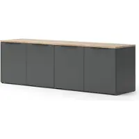 Vicco Mur de salon Wido Anthracite 2 pièces, Model 49802