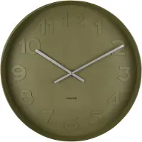 Karlsson Horloge murale Mr. Green de - Vert - Ø51cm - Horloge murale