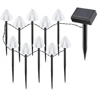Rabalux Chaîne lumineuse solaire décorative Skadar 3,7m 10x LED 2W IP44 77007