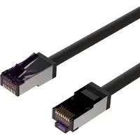 Flexline FL31-28105 Câble de raccordement , Cat. 6A, S/FTP, très souple, noir, 25 m
