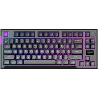 Preyon SILENT CLAW Clavier de jeu - Gateron Red Pro 3.0 Gasket Mount - écran LCD - sans pavé numérique - éclairage RGB