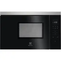 Electrolux Four à micro-ondes MQ818GXE Noir, Acier inoxydable Micro-ondes avec grill Encastrable 17 L 800 W