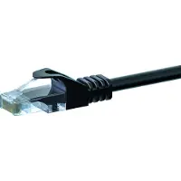 Dsit CAT5e câble réseau, U/UTP, 20 mètres, noir, 100% cuivre (DC-50-200)