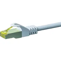 Dsit Câble réseau RJ45 S/FTP (PiMF), avec câble brut Cat.7, blanc, 20m (DC-72-200)