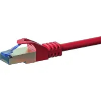 Dsit CAT 6a Netzwerkkabel LSOH - S/FTP - 0.25 Meter - Rot