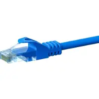 Dsit CAT5e câble réseau, U/UTP, 20 mètres, bleu, 100% cuivre (DC-54-200)