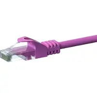 Dsit Câble réseau CAT 6 U/UTP - 10 mètres - Rose - CCA