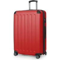 Hauptstadtkoffer - Spree Grande valise extensible XL Trolley Bagage de soute, Check-In Luggage Hardcase, Trolley de voyage 4 roulettes, TSA, 75cm, 119 L,Rouge