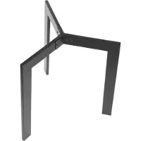 Stema Piètement de table en métal NY-HF04B, pour bureau, hôtel, restaurant, diamètre 80 cm, hauteur 72,5 cm, noir